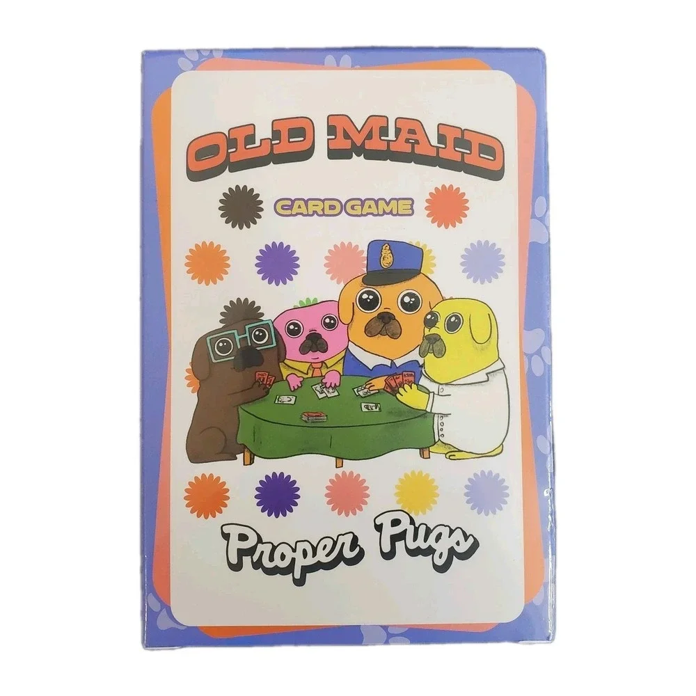 Old Maid Proper Pugs Jumbo Card Game Pug Dog Themed 5